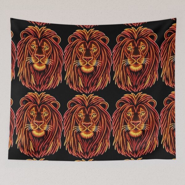Item preview, Neon Firey Lion designed and sold by vilvilart.
