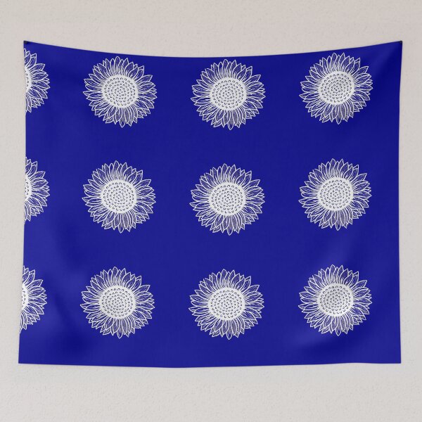 Item preview, White Linocut Style Sunflower on Black designed and sold by digitalbob60.