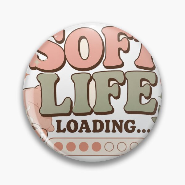Item preview, Soft Life Loading Sticker designed and sold by RedRubyBubble.