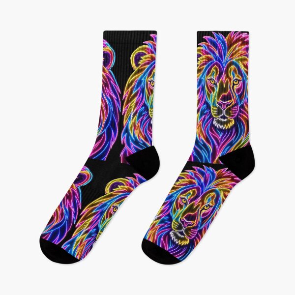 Item preview, Neon Funky Lion designed and sold by vilvilart.