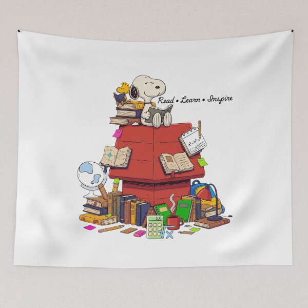 Item preview, Snoopy Read Learn Inspire Book Lover  designed and sold by DamianRoy88.