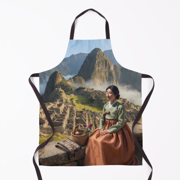 Item preview, Ancient Majesty: A Korean Hanbok Journey at Machu Picchu ?️✨ designed and sold by SOOstudio73.
