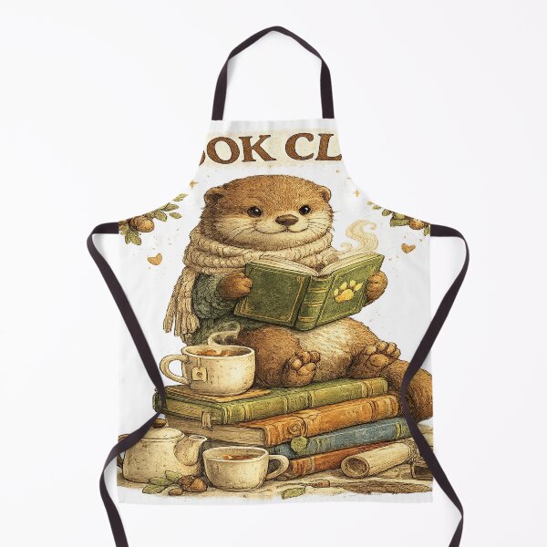 Item preview, Book Club Otter – Cozy Animal Clubs Collection designed and sold by بيعها | Bee3ha.