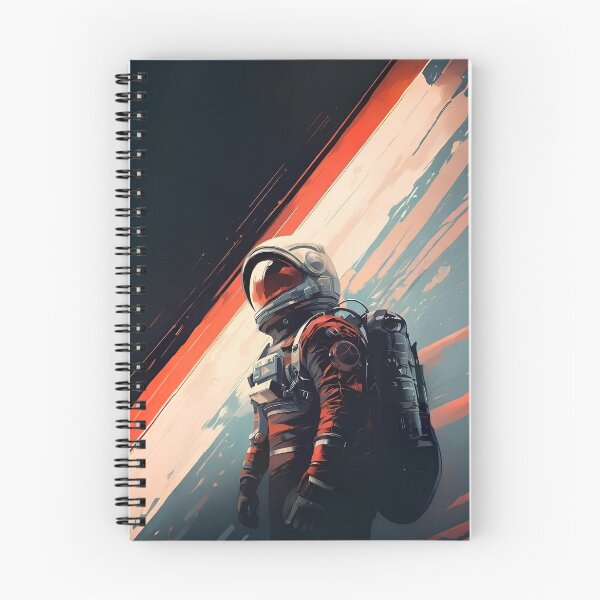 Item preview, Retro Futuristic Astronaut Space Art designed and sold by Aura Trail Studio.