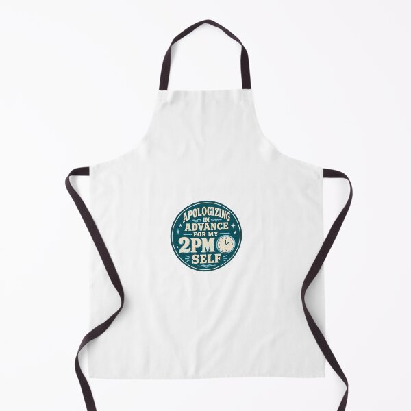 Item preview, Apologizing In Advance For My 2PM Self Funny Sticker designed and sold by RedRubyBubble.