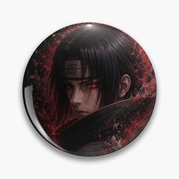 Item preview, Itachi Uchiha Crimson Sharingan Dark Anime Art Print designed and sold by Dyan4.