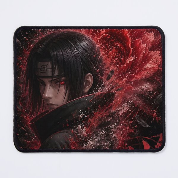 Item preview, Itachi Uchiha Crimson Sharingan Dark Anime Art Print designed and sold by Dyan4.