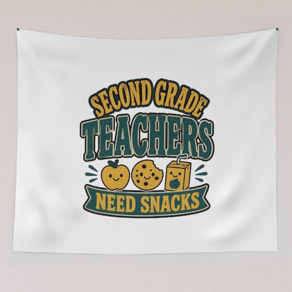 Item preview, Retro Second Grade Teachers Need Snacks Funny Teacher Squad T-Shirt designed and sold by FestivityFinds.