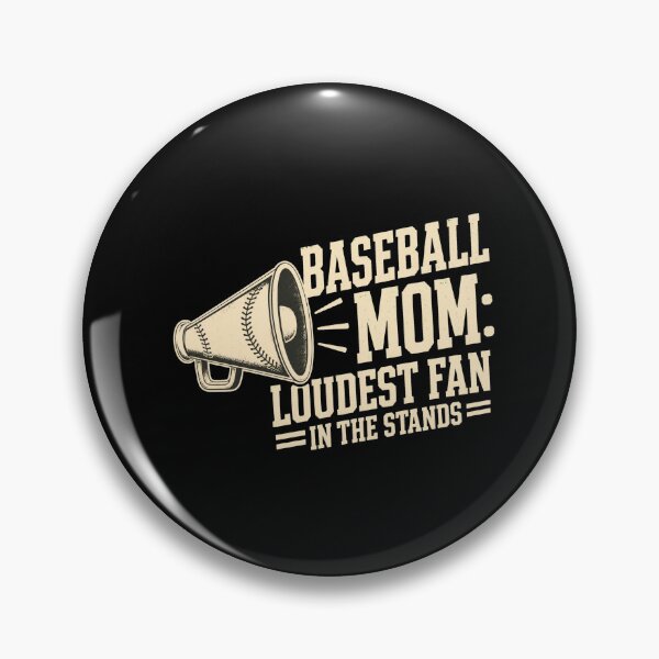 Item preview, Baseball Mom Megaphone Loudest Fan T-Shirt designed and sold by Uglyandcute.
