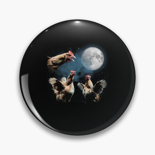 Item preview, Vintage Chickens Howling to the Moon designed and sold by PontiaGudam.