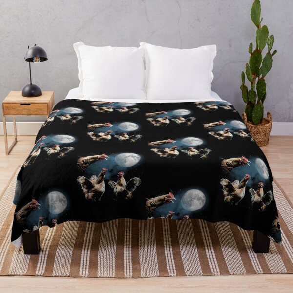 Item preview, Vintage Chickens Howling to the Moon designed and sold by PontiaGudam.