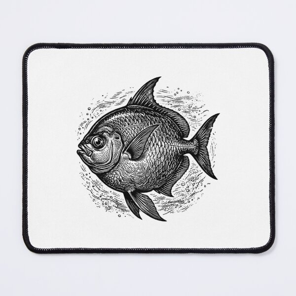 Item preview, Vintage Woodcut Opah Illustration designed and sold by DuckOddity.