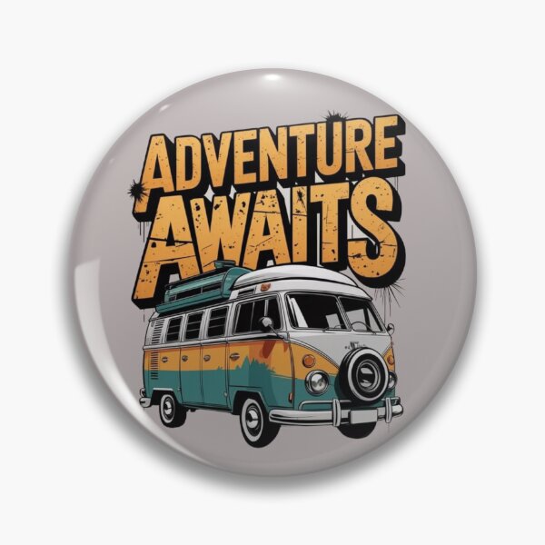 Item preview, Adventure Awaits Retro Camper Van Vintage Travel Nature T-Shirt designed and sold by RajDeals.