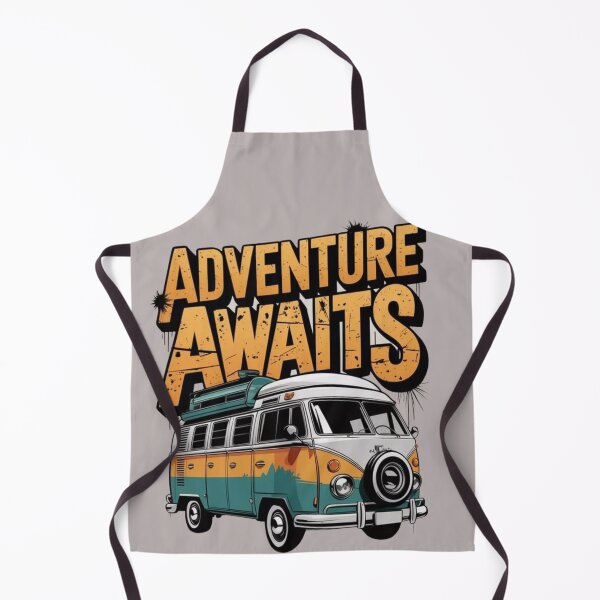Item preview, Adventure Awaits Retro Camper Van Vintage Travel Nature T-Shirt designed and sold by RajDeals.