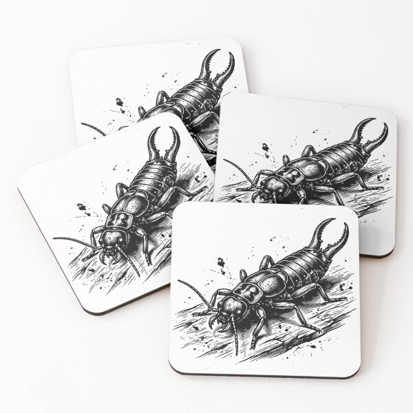 Item preview, Vintage Woodcut Earwig Illustration designed and sold by DuckOddity.