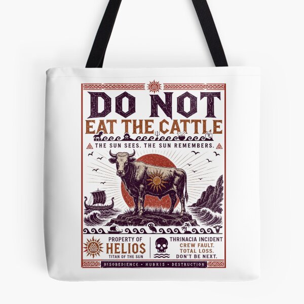Item preview, do not eat the cattle Odysseus Greek Mythology Odysseus  designed and sold by watanabeee.