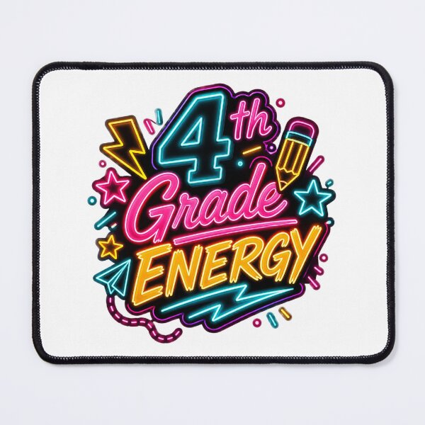 Item preview, 4th Grade Energy Retro Neon Back to School Teacher Student T-Shirt designed and sold by FestivityFinds.