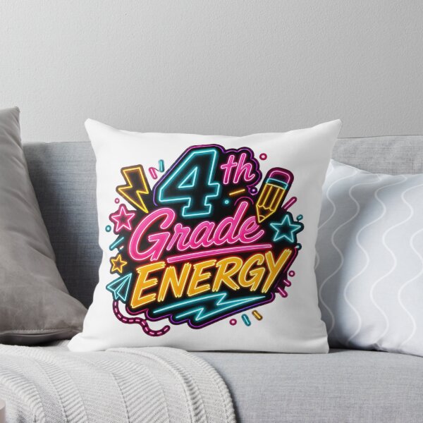 Item preview, 4th Grade Energy Retro Neon Back to School Teacher Student T-Shirt designed and sold by FestivityFinds.