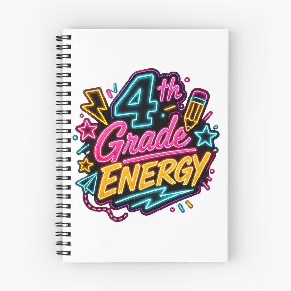 Item preview, 4th Grade Energy Retro Neon Back to School Teacher Student T-Shirt designed and sold by FestivityFinds.