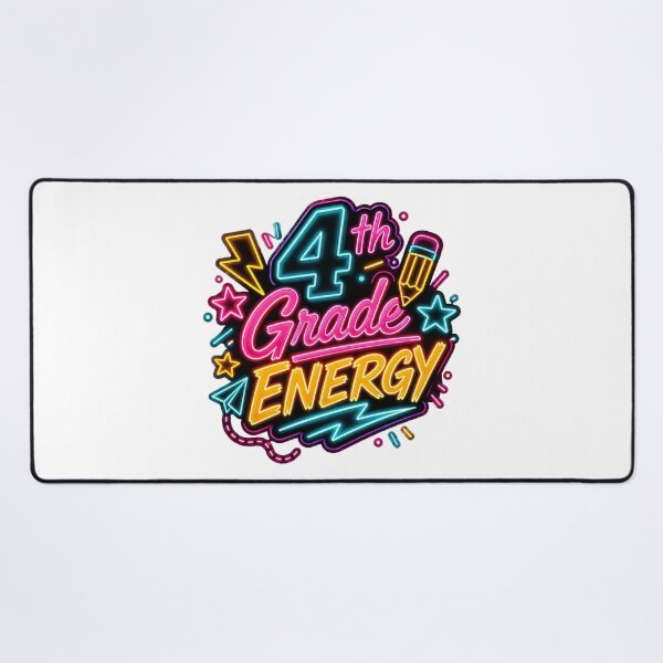 Item preview, 4th Grade Energy Retro Neon Back to School Teacher Student T-Shirt designed and sold by FestivityFinds.