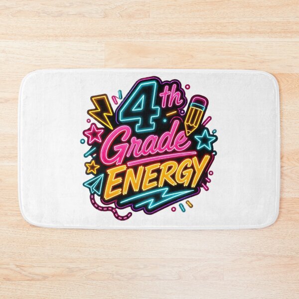 Item preview, 4th Grade Energy Retro Neon Back to School Teacher Student T-Shirt designed and sold by FestivityFinds.