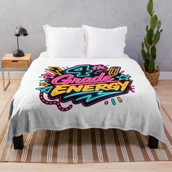 Item preview, 4th Grade Energy Retro Neon Back to School Teacher Student T-Shirt designed and sold by FestivityFinds.