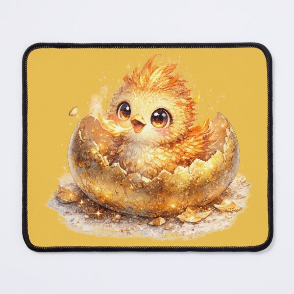Item preview, Chibi Phoenix Chick Illustration – Cute Newly Hatched Fire Bird Art designed and sold by MagicMakerPh.