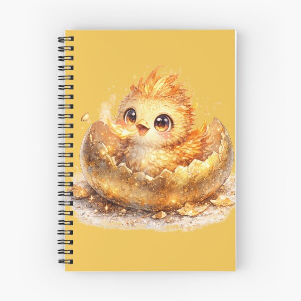 Item preview, Chibi Phoenix Chick Illustration – Cute Newly Hatched Fire Bird Art designed and sold by MagicMakerPh.