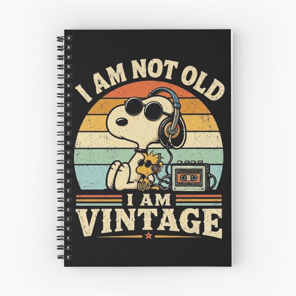 Item preview, Snoopy I Am Not Old I Am Vintage Retro Sunset Music  designed and sold by DamianRoy88.