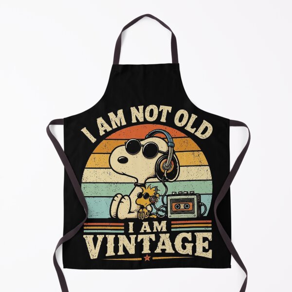 Item preview, Snoopy I Am Not Old I Am Vintage Retro Sunset Music designed and sold by DamianRoy88.