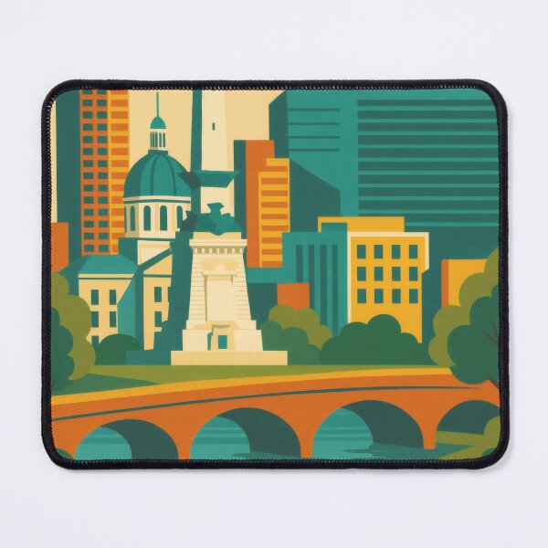 Item preview, Retro Pop Art Poster Illustration of Indianapolis | Bold Racing Capital City Print with Indianapolis Motor Speedway, Soldiers & Sailors Monument & Downtown Skyline designed and sold by PaintedPixels01.