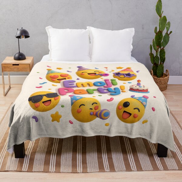 Item preview, Cute Emoji Birthday Party | Kawaii 3D Celebration Art designed and sold by Moons Studio.