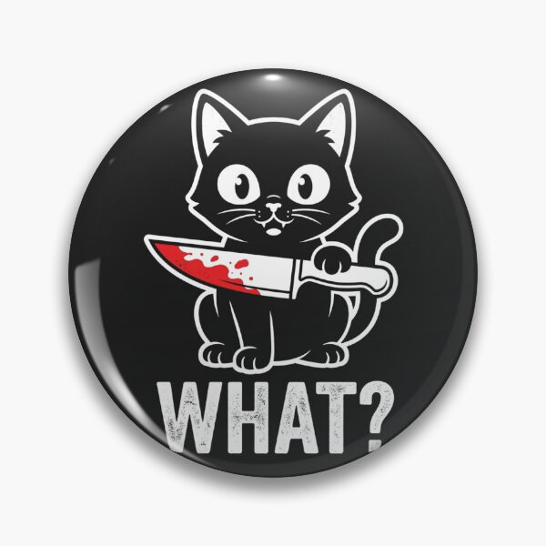 Item preview, Funny Blood Knife Cat What? designed and sold by legendaryskins.