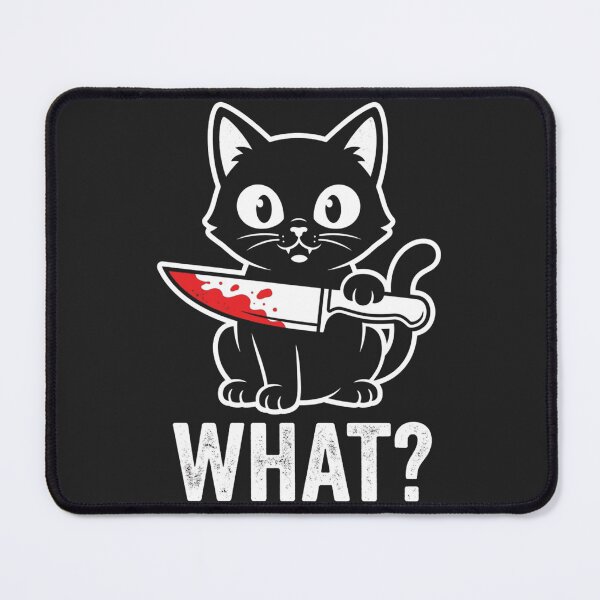 Item preview, Funny Blood Knife Cat What? designed and sold by legendaryskins.