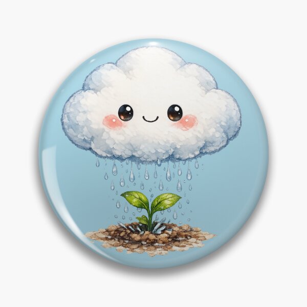 Item preview, Kawaii Cloud Sprite Illustration – Cute Self-Sufficient Rain Cloud Art designed and sold by MagicMakerPh.