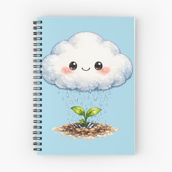 Item preview, Kawaii Cloud Sprite Illustration – Cute Self-Sufficient Rain Cloud Art designed and sold by MagicMakerPh.