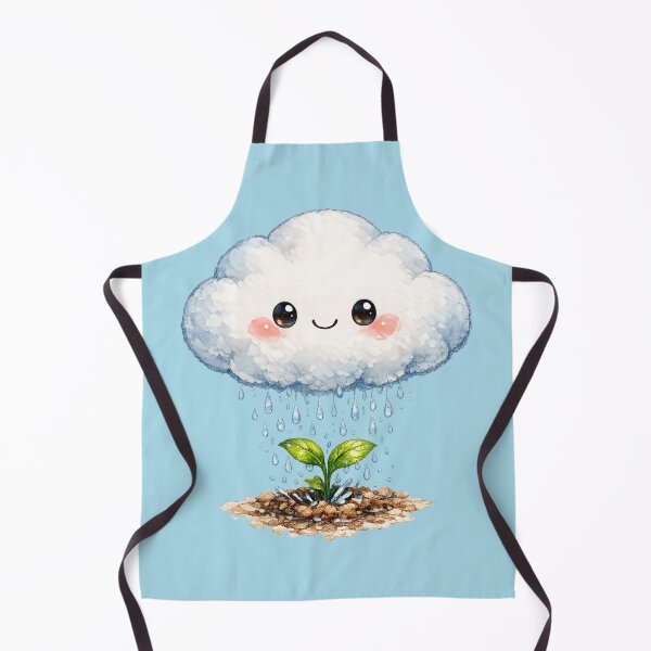Item preview, Kawaii Cloud Sprite Illustration – Cute Self-Sufficient Rain Cloud Art designed and sold by MagicMakerPh.