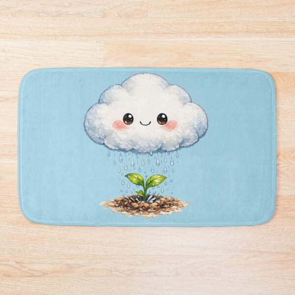 Item preview, Kawaii Cloud Sprite Illustration – Cute Self-Sufficient Rain Cloud Art designed and sold by MagicMakerPh.