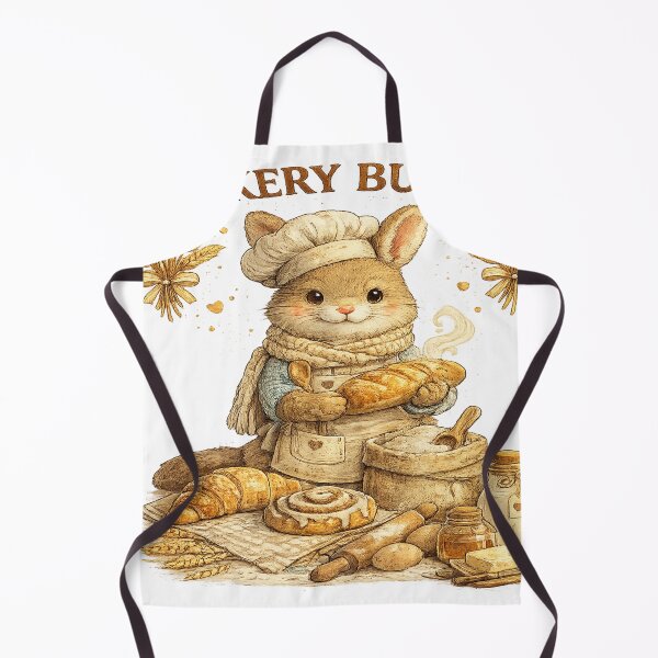 Item preview, Bakery Bunny | Cute Cottagecore Baker Rabbit Bread Lover Cozy Animal Design designed and sold by بيعها | Bee3ha.