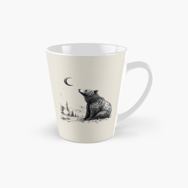 Item preview, Celestial Forest Grizzly Bear Moon Illustration designed and sold by bosamji.