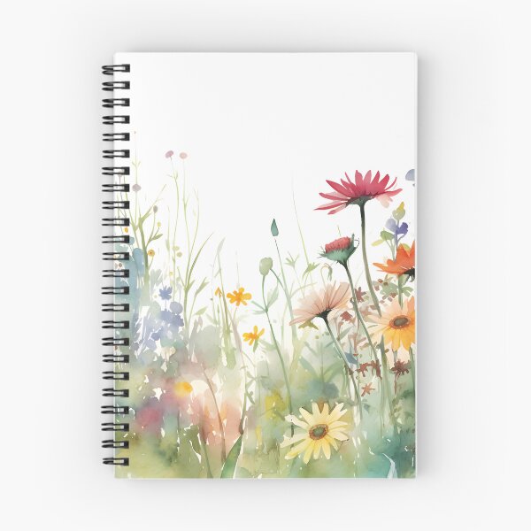Item preview, Colorful Watercolor Wildflower Meadow Floral Field designed and sold by VibeShift Studio.