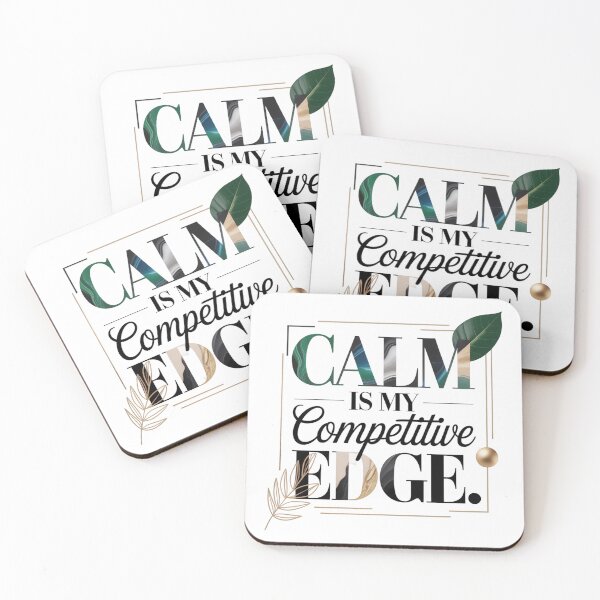 Item preview, Calm Is My Competitive Edge Typography. Minimalist Motivational Quote Aesthetic Design. Mindset & Self Growth Gift designed and sold by Aarvya Fashion Club ( A.F.C ).