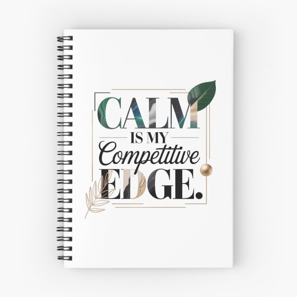 Item preview, Calm Is My Competitive Edge Typography. Minimalist Motivational Quote Aesthetic Design. Mindset & Self Growth Gift designed and sold by Aarvya Fashion Club ( A.F.C ).