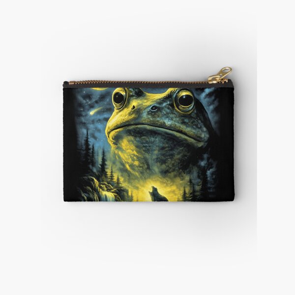 Item preview, Frog Howling to the Moon Retro Nature Graphic Shirt designed and sold by MOUL-TMER.