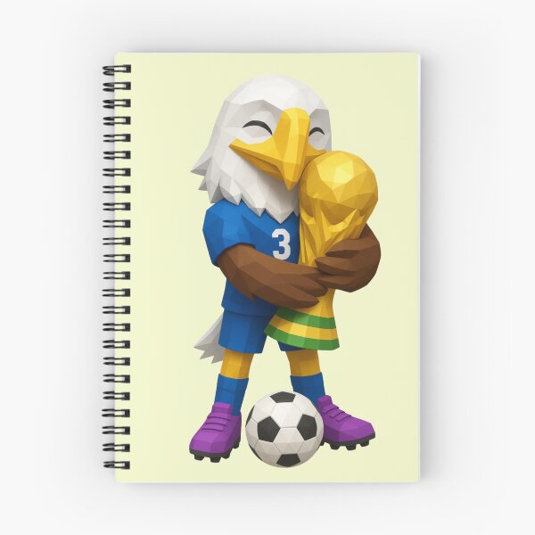 Item preview, World Football Mascots Glory | Happy Eagle Soccer Champion designed and sold by Palette & Hue.
