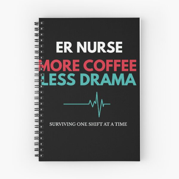Item preview, ER Nurse More Coffee Less Drama designed and sold by amndro.