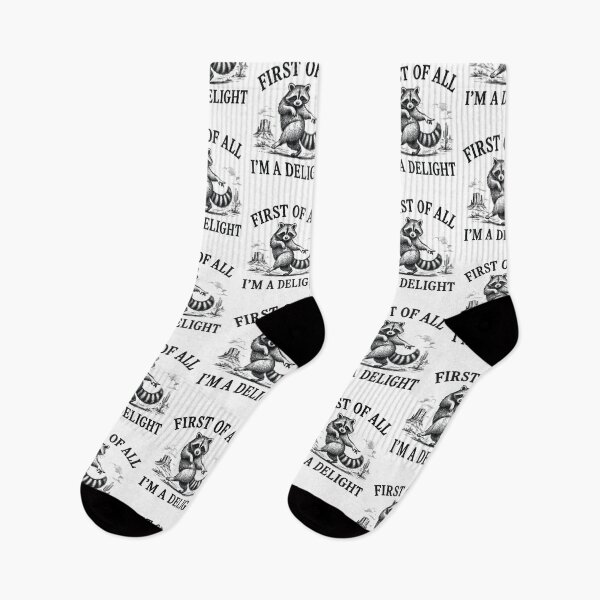 Item preview, First Of All Im A Delight Raccoon Memes designed and sold by KarimSoCute.