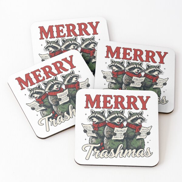 Item preview, Merry Trashmas Funny Raccoon Choir Christmas designed and sold by LuloCreative.