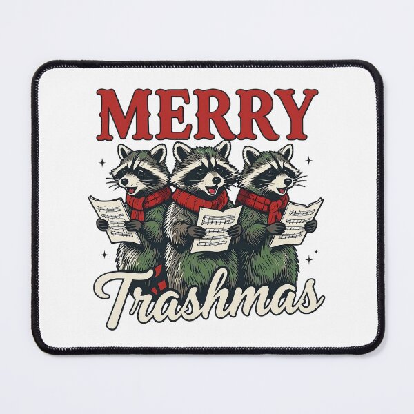 Item preview, Merry Trashmas Funny Raccoon Choir Christmas designed and sold by LuloCreative.