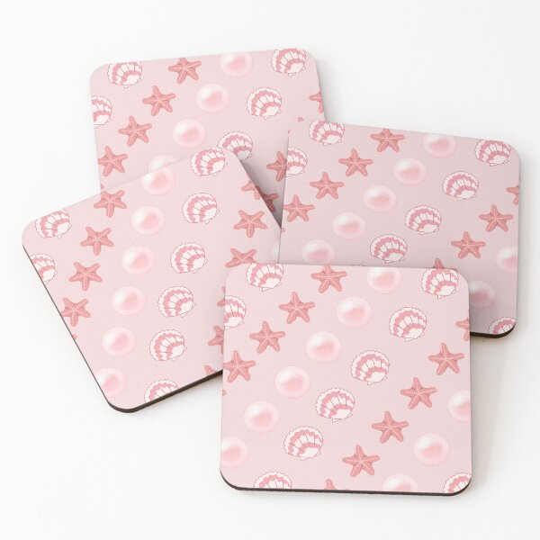 Item preview, Blush Seashell and Starfish Seamless Pattern designed and sold by NOUURRRR.
